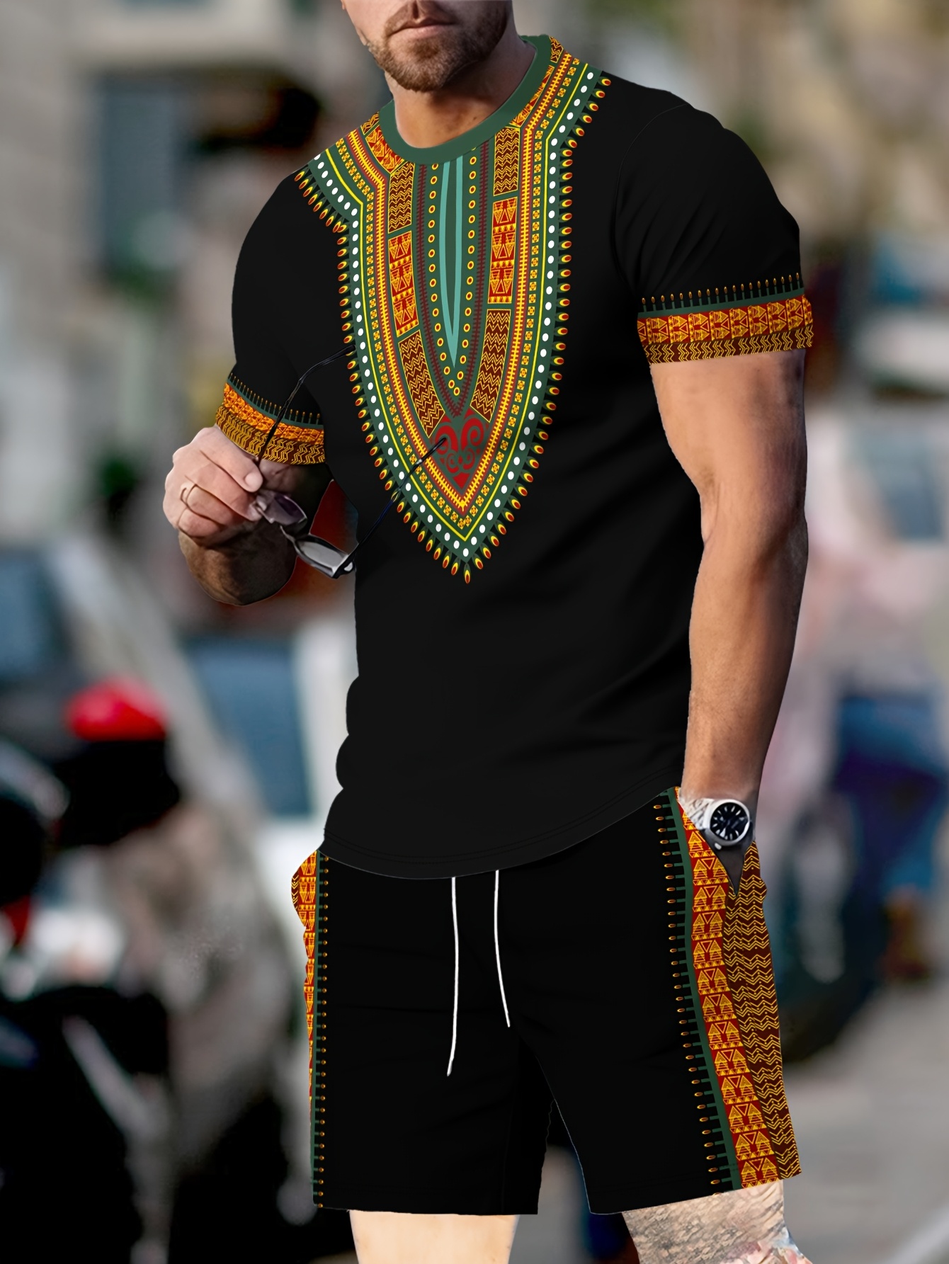 New Men's Suits African Dashik - 3D Printing Services บทวิจารณ์และราคา