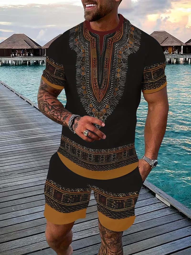 New Men's Suits African Dashik - 3D Printing Services บทวิจารณ์และราคา