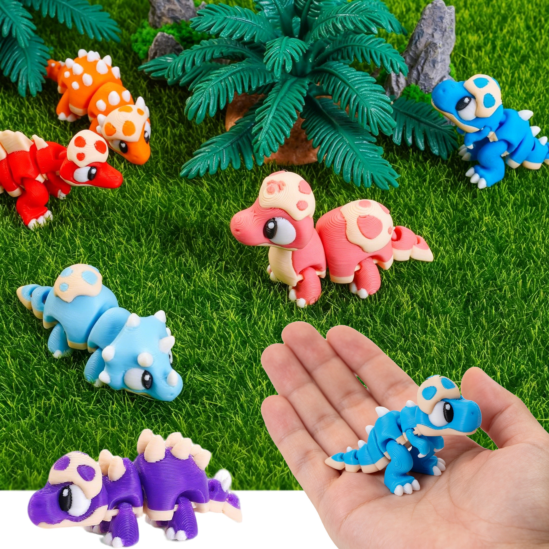 Set 3D Printed Mini Dinosaur T - 3D Printing Egg บทวิจารณ์และราคา