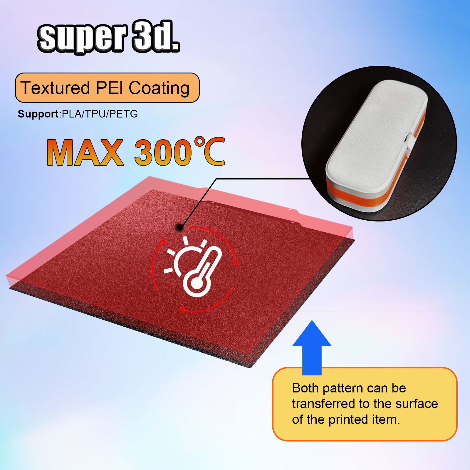 Upgrade 410*410mm Removable Sp - 3D Printer Bed Spring บทวิจารณ์และราคา