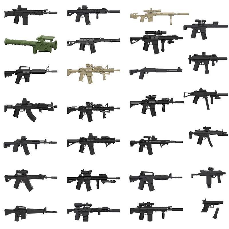 3PCS Military Figure Equipment - 3D Printing Lego Bricks บทวิจารณ์และราคา