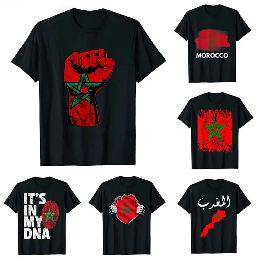 MA Morocco Flag Graphic T Shir - 3D Printing Services บทวิจารณ์และราคา