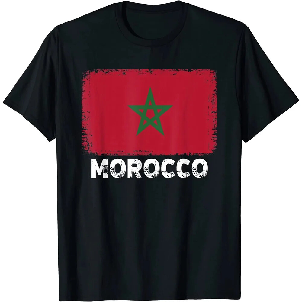 MA Morocco Flag Graphic T Shir - 3D Printing Services บทวิจารณ์และราคา