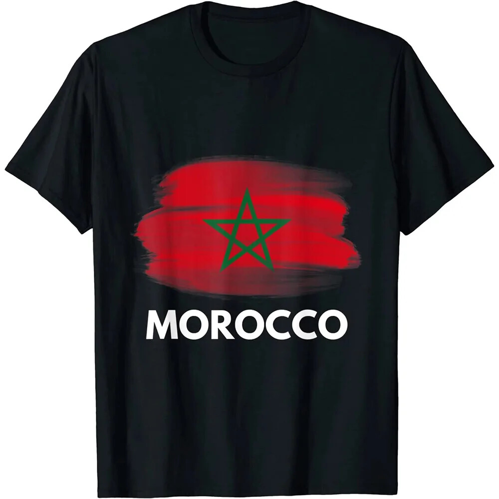 MA Morocco Flag Graphic T Shir - 3D Printing Services บทวิจารณ์และราคา
