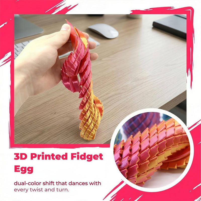 3D Printed Twisted Dragon Egg  - 3D Printing Egg บทวิจารณ์และราคา