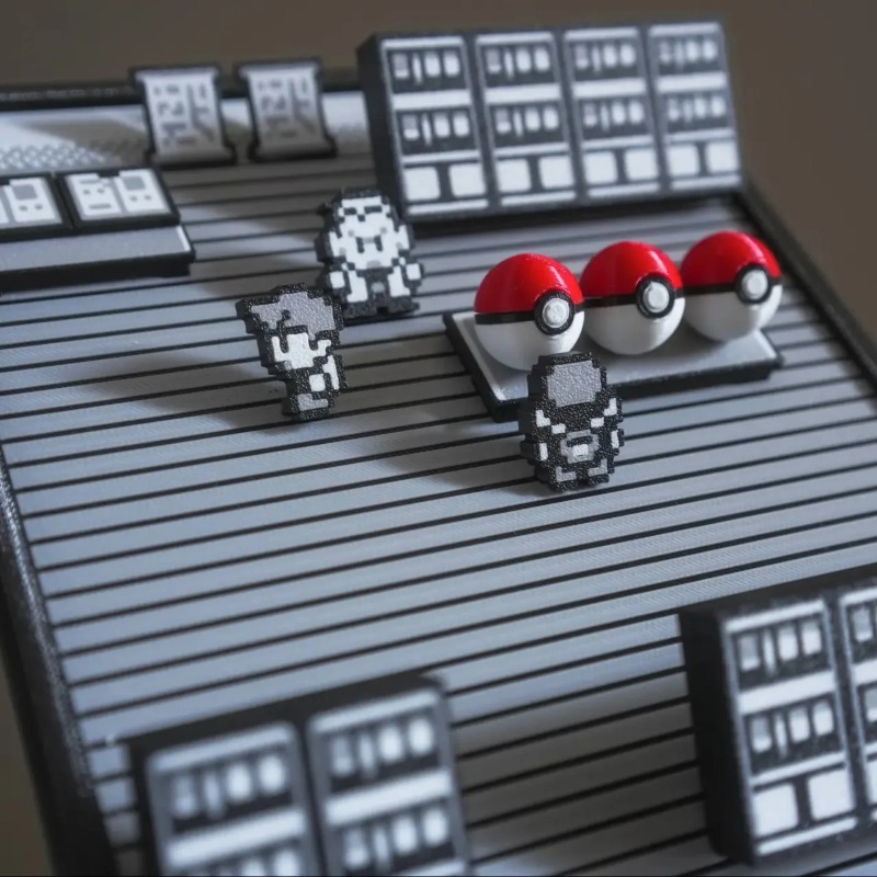 Pokemon Gold Silver Scene Figu - 3D Printing Liquid บทวิจารณ์และราคา