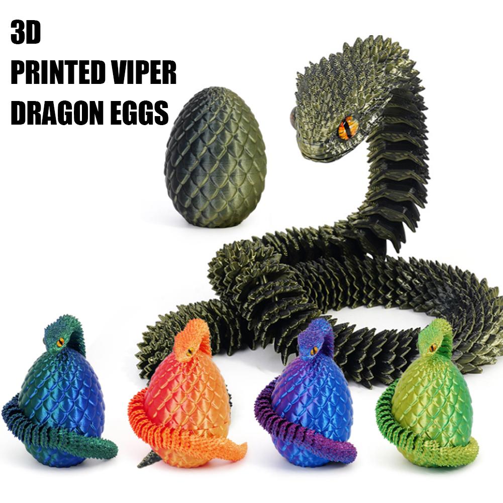 3D Printed Cool Snake Dragon E - 3D Printing Egg บทวิจารณ์และราคา