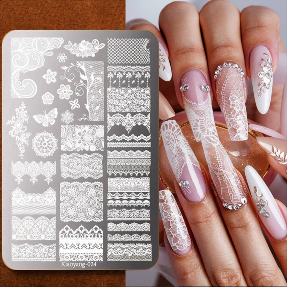 9*15cm 3D Lace Butterfly Nail  - 3D Printing Templates Free บทวิจารณ์และราคา