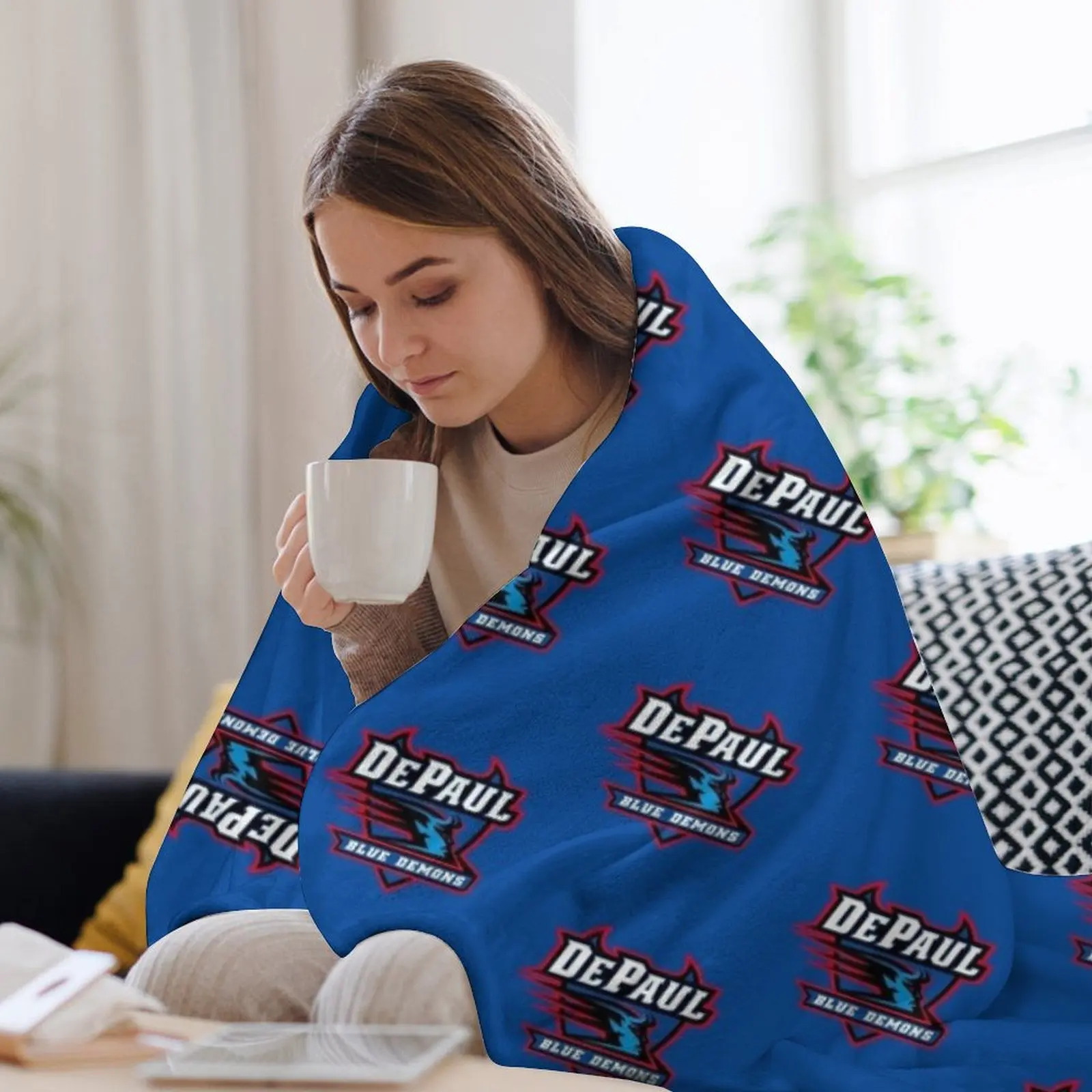 The DePaul Icon Throw Blanket  - 3D Printing Icon บทวิจารณ์และราคา
