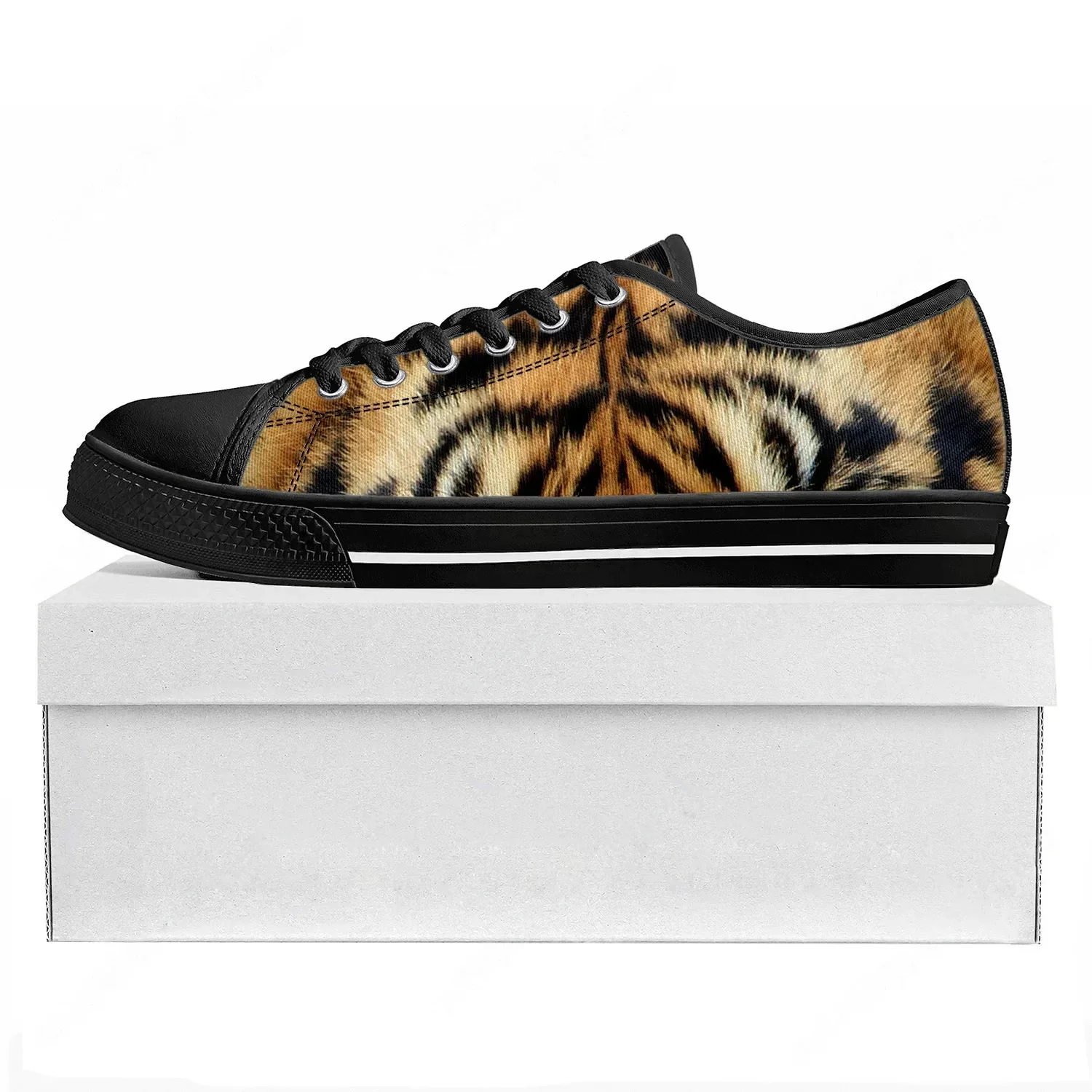 Tiger Stripe 3D Print Low Top  - 3D Printing Quality บทวิจารณ์และราคา