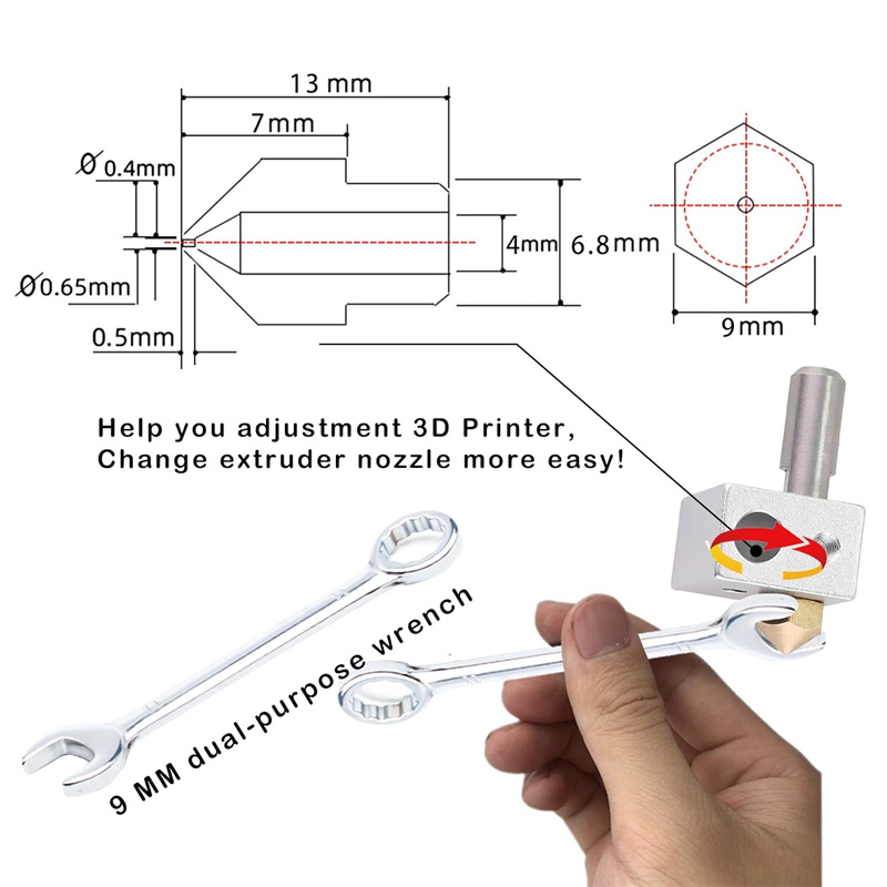 25pcs MK10 Nozzles 0.4mm 3D Pr - 3D Printing Deck Box บทวิจารณ์และราคา
