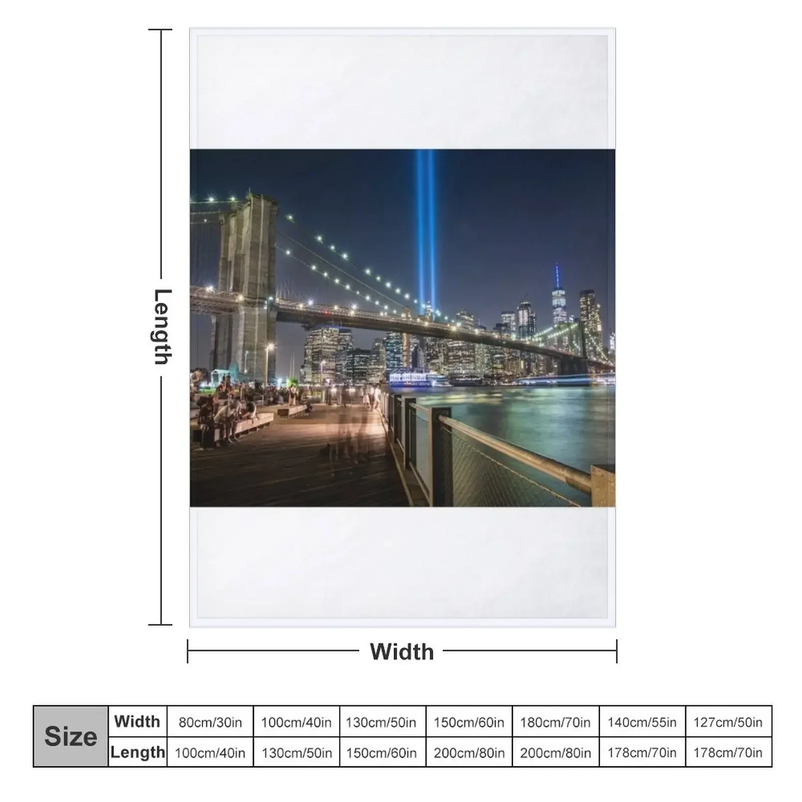 NYC 9/11 Throw Blanket Flannel - 3D Printing Nyc บทวิจารณ์และราคา