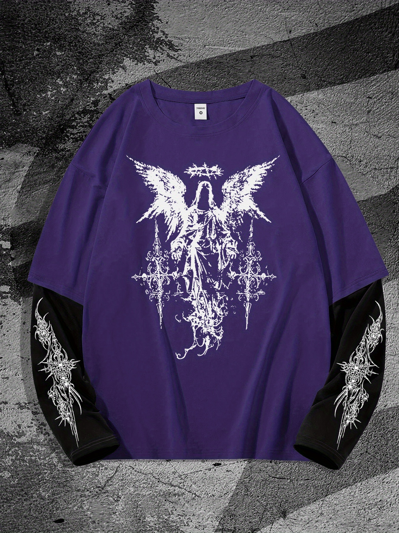 New men's long-sleeved T-shirt - 3D Printing Services บทวิจารณ์และราคา
