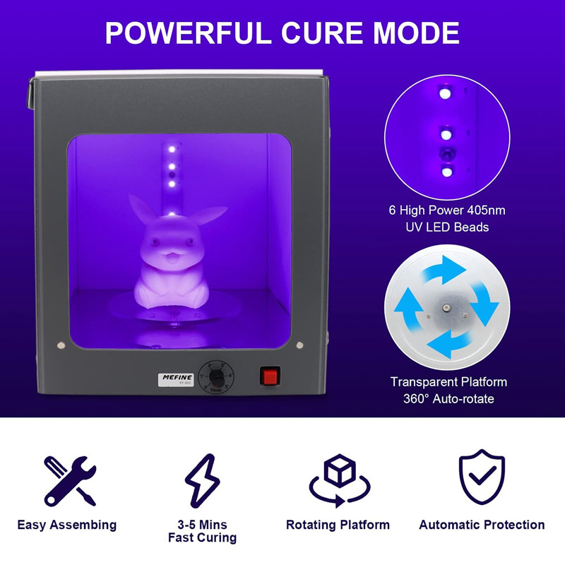 UV Resin Curing Light Box for  - 3D Printing Deck Box บทวิจารณ์และราคา