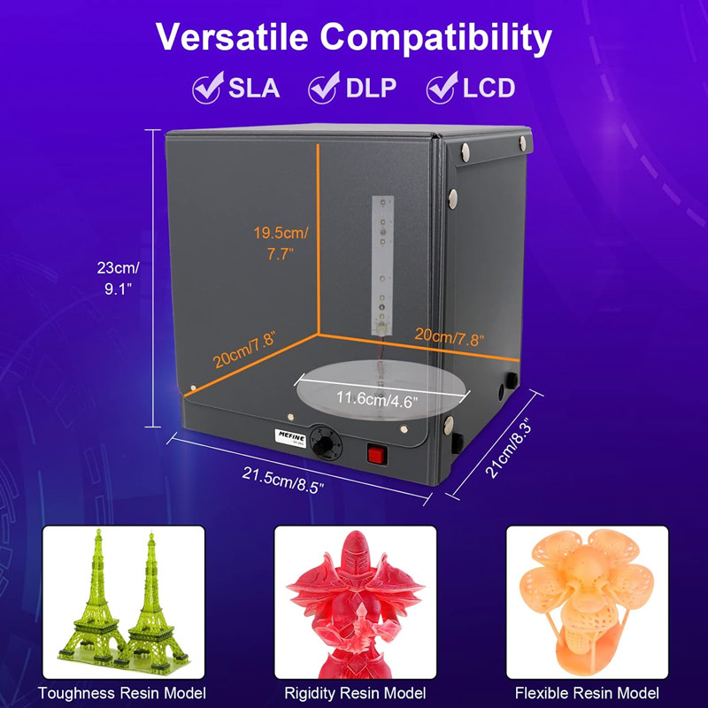 UV Resin Curing Light Box for  - 3D Printing Deck Box บทวิจารณ์และราคา
