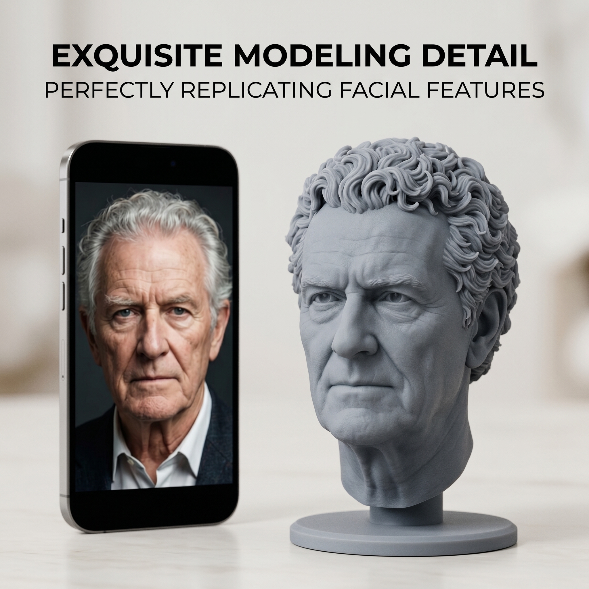 Custom 3D Bust Figurine, Perso - 3D Printing Liquid บทวิจารณ์และราคา