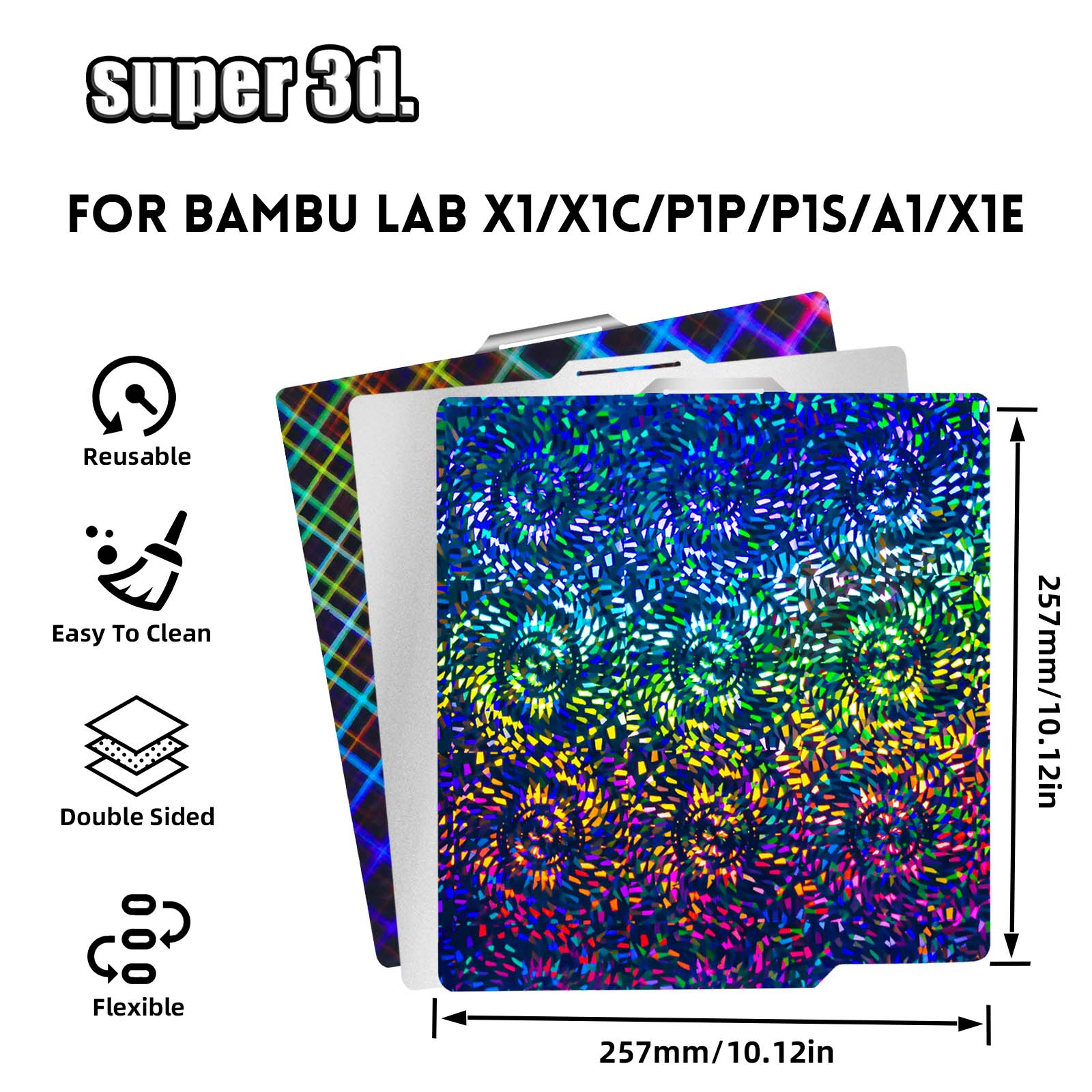 P2S Build Plate for Bambu Lab  - 3D Printing X1 Carbon บทวิจารณ์และราคา