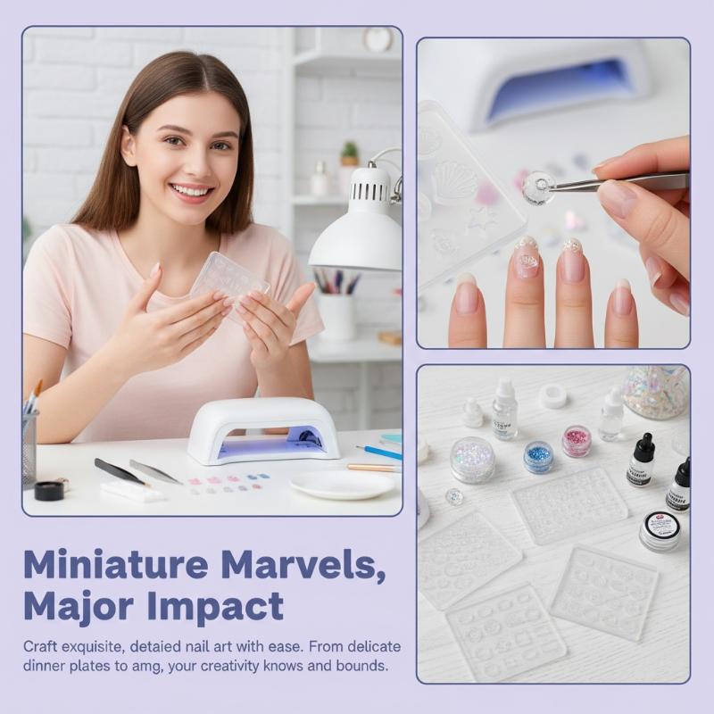 3D Embossed Nail Art Silicone  - 3D Printing Templates Free บทวิจารณ์และราคา