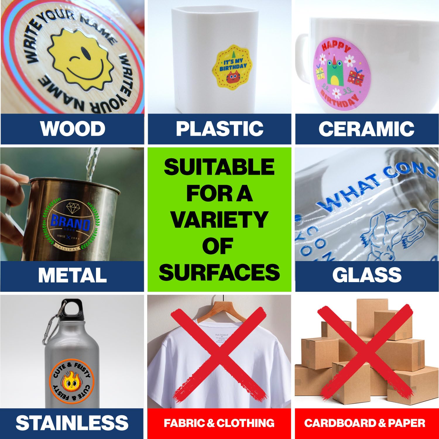 30PCS Custom DTF Transfer Stic - 3D Printing Logo บทวิจารณ์และราคา