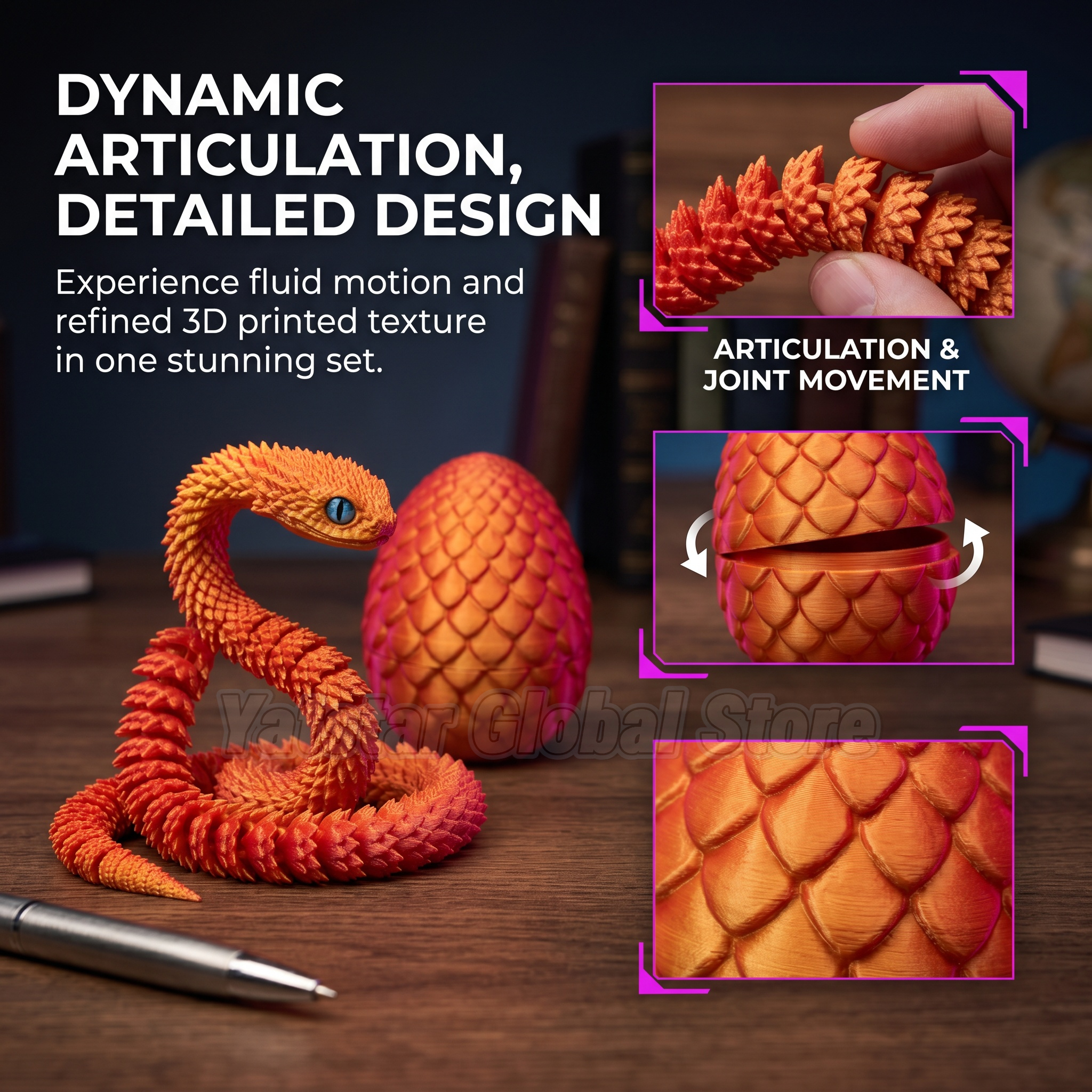3D Printed Snake Egg Toy Creat - 3D Printing Egg บทวิจารณ์และราคา